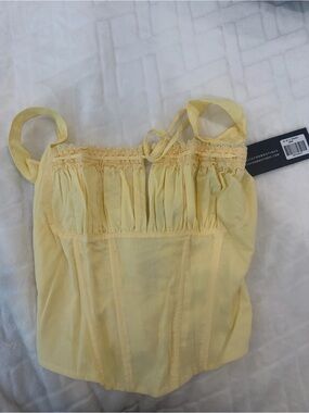 WHITEFOX Yellow CORSET Top NWT